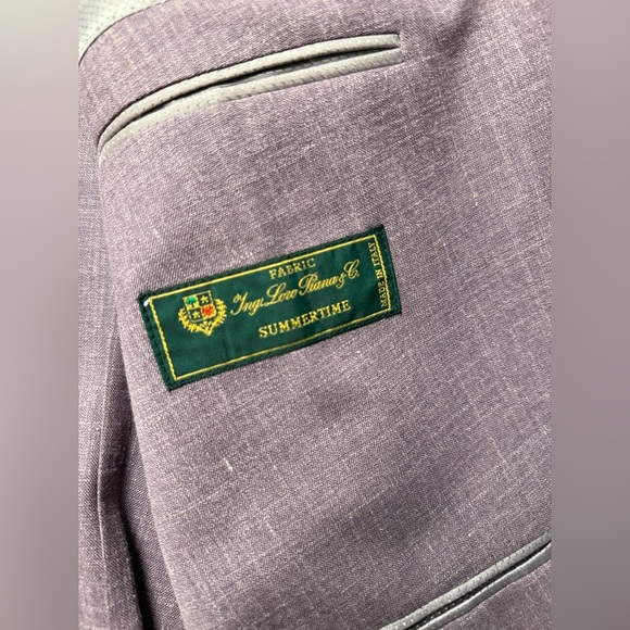 Saks Fifth Avenue Loro Piana Lavender Blazer Made in Italy - Picture 2 of 7